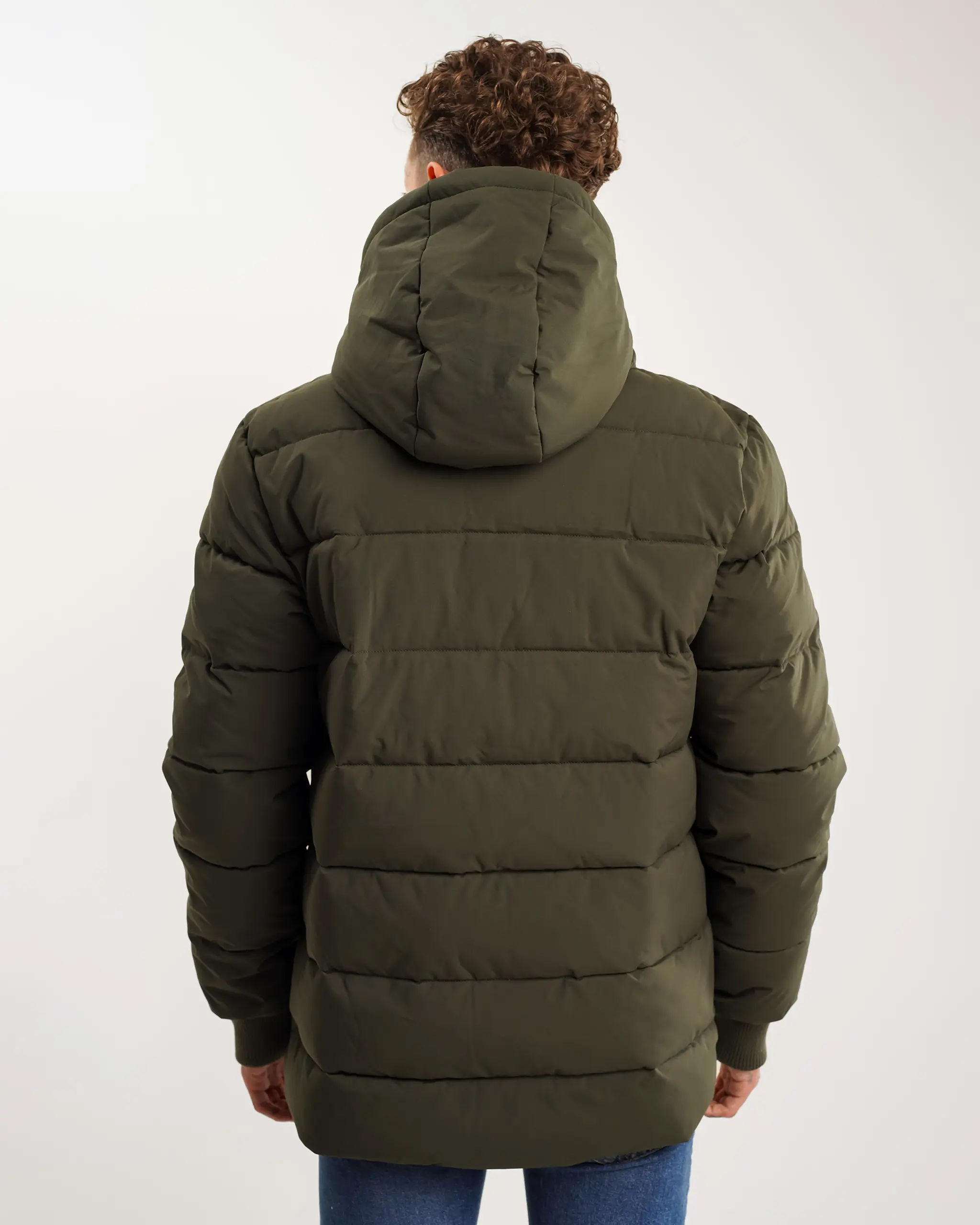 Newcastle United Men's Khaki Short Puffer Jacket - Image 6