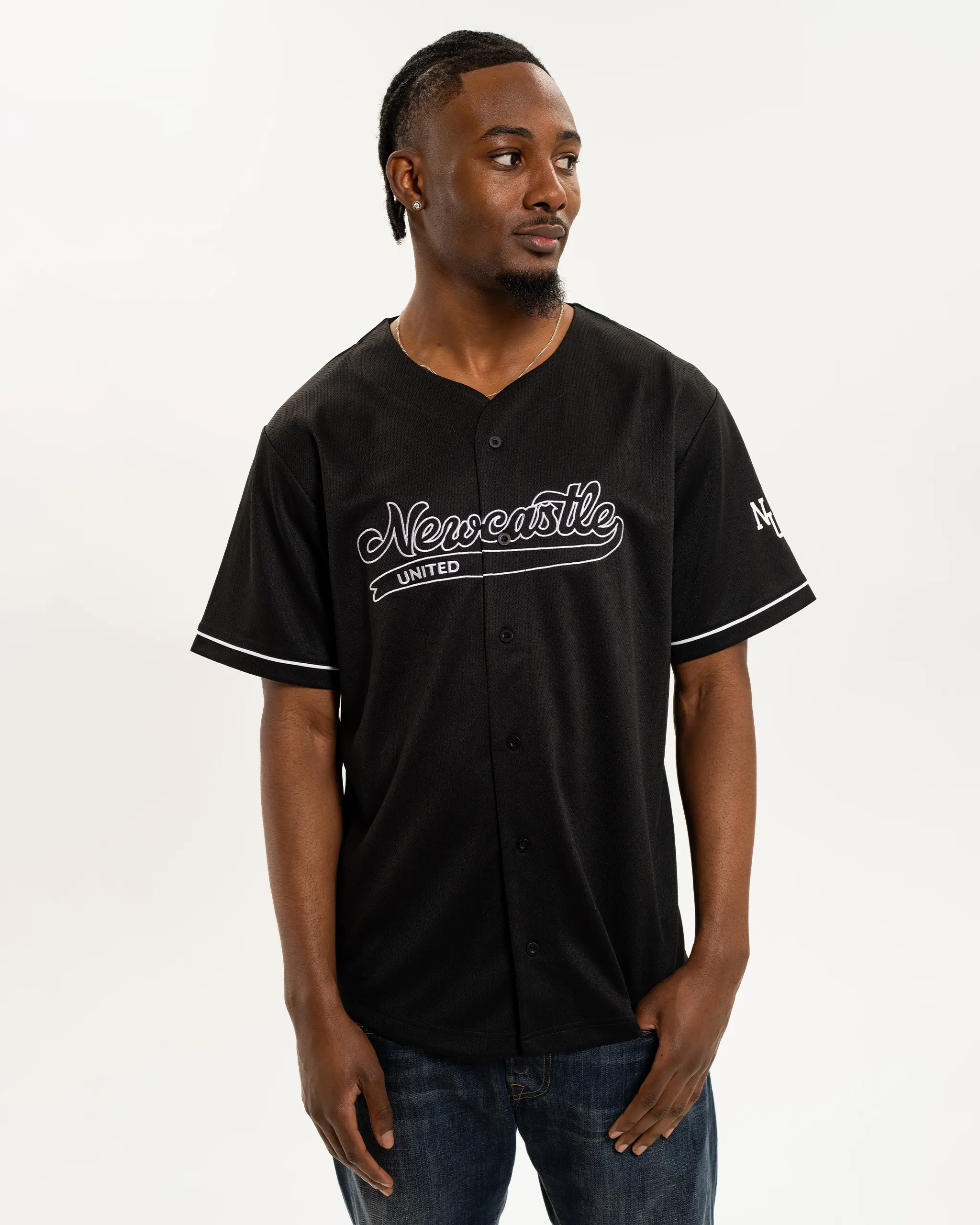 Newcastle United Men's Mesh Baseball Jersey - Image 2
