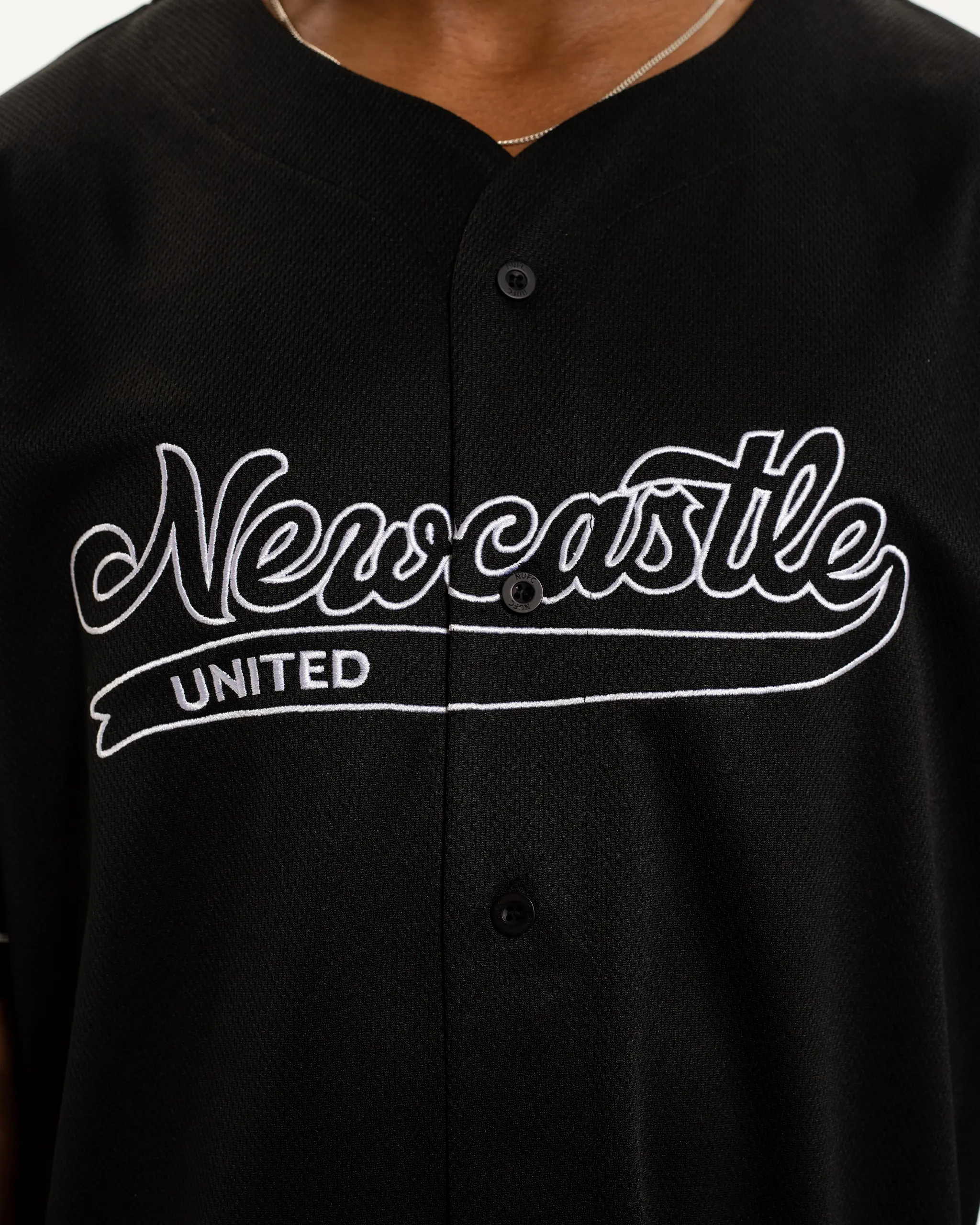 Newcastle United Men's Mesh Baseball Jersey - Image 3