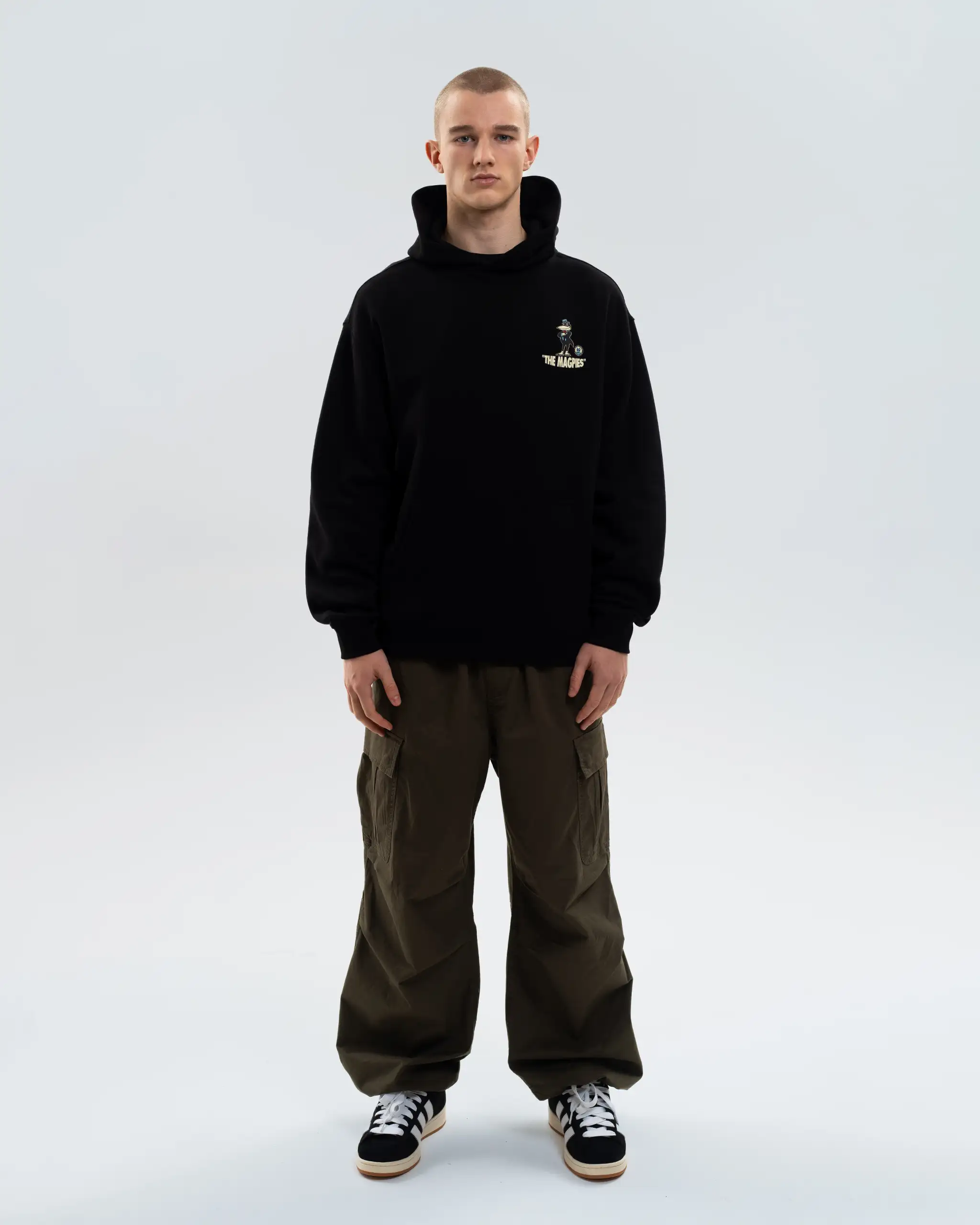 Newcastle United Men's Mr Magpie Black Hoodie - Image 5