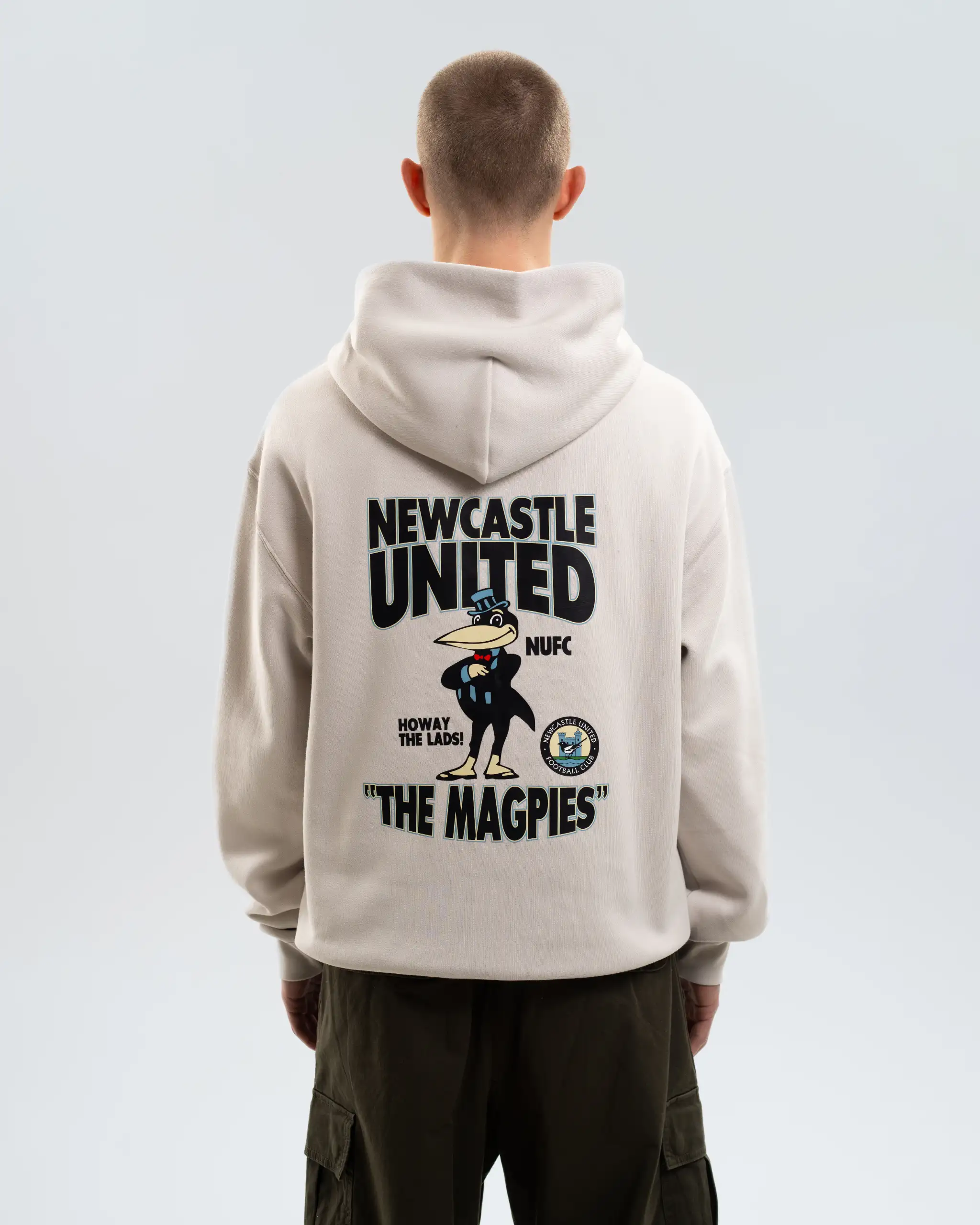 Newcastle United Men's Mr Magpie Sand Hoodie - Image 2