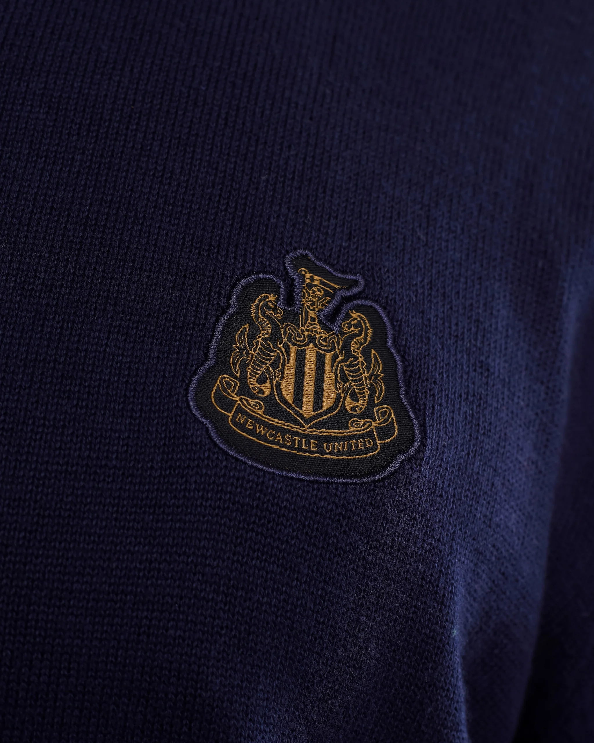 Newcastle United Men's Navy Crew Neck Knit Sweater - Image 6