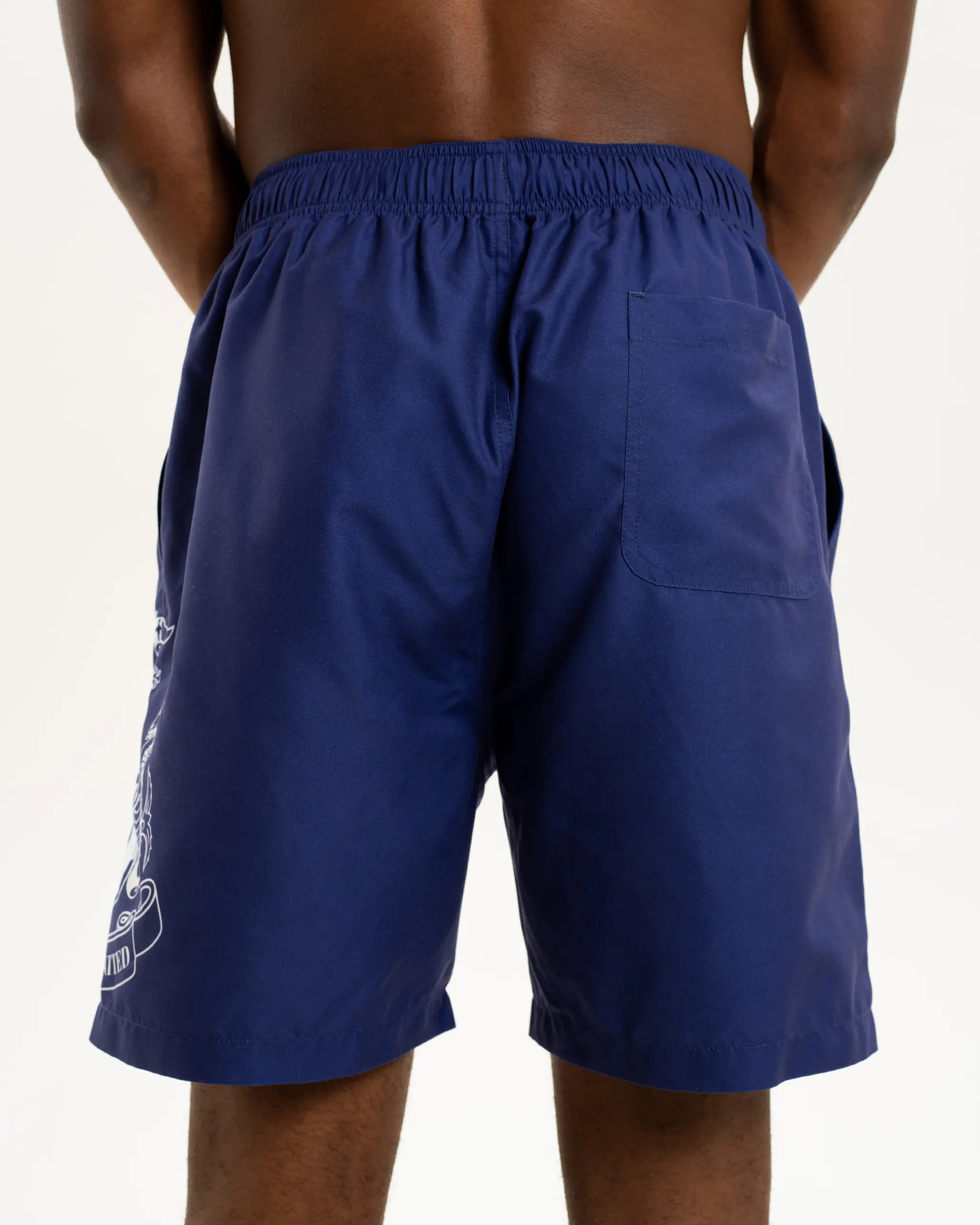 Newcastle United Men's Navy Swim Shorts - Image 4