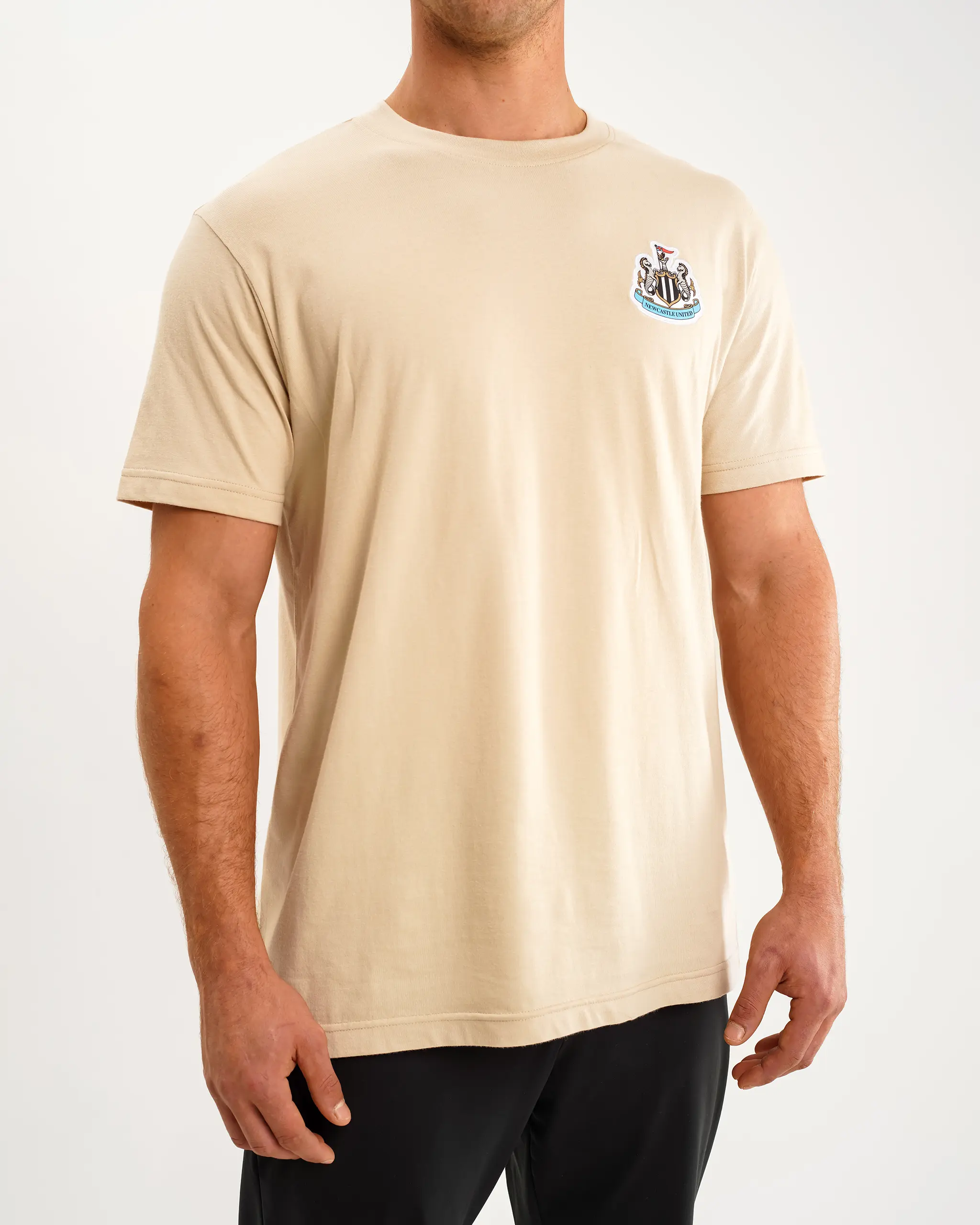 Newcastle United Men's Oat Terrace Crest T-Shirt - Image 2
