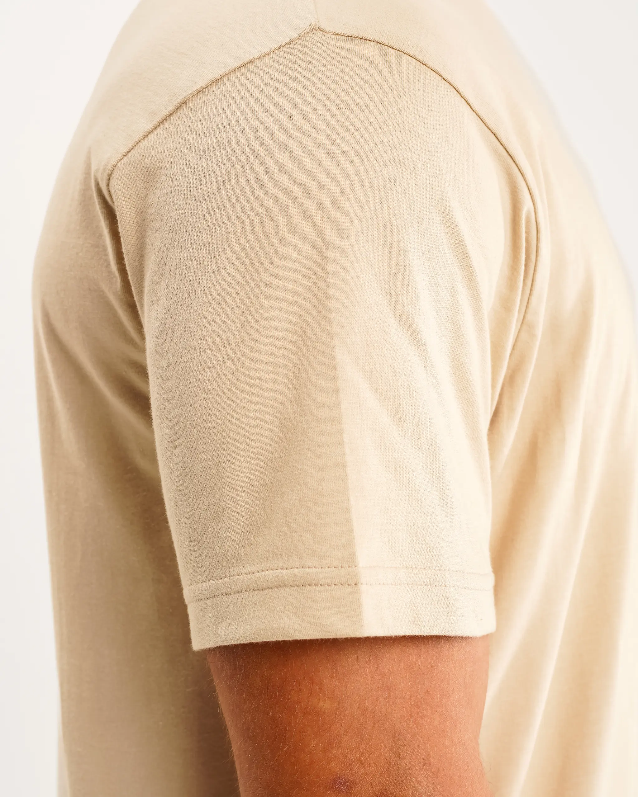 Newcastle United Men's Oat Terrace Crest T-Shirt - Image 4