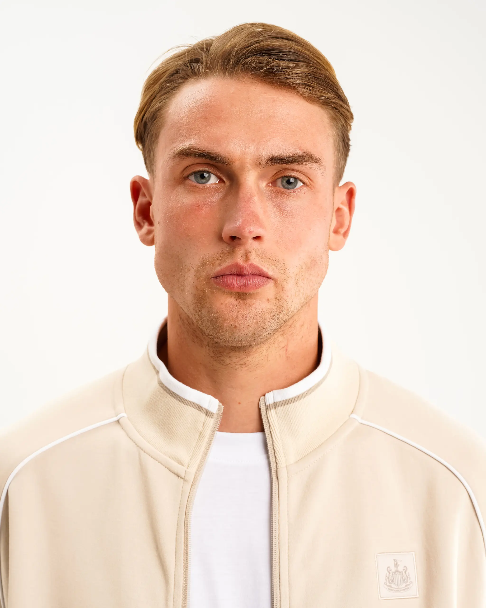 Newcastle United Men's Oat Track Jacket - Image 3