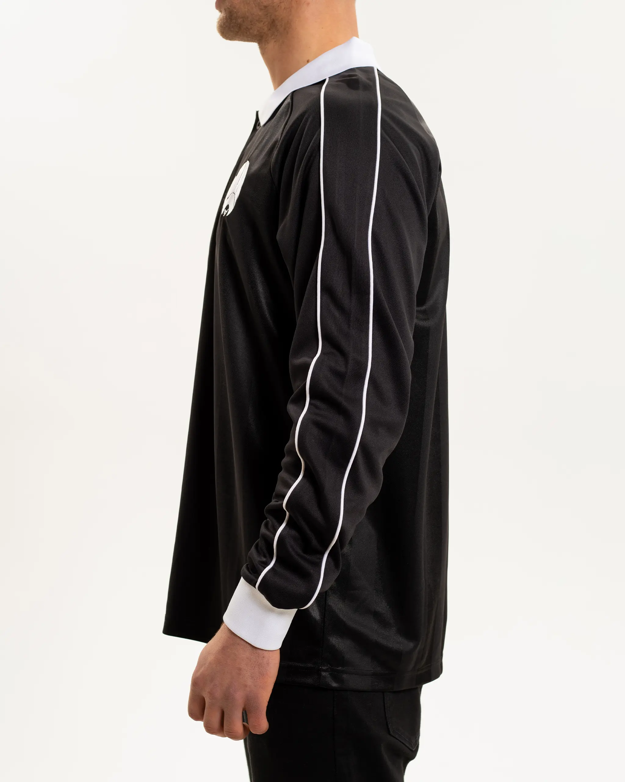 Newcastle United Men's Striped Long Sleeve Polo Shirt - Image 8
