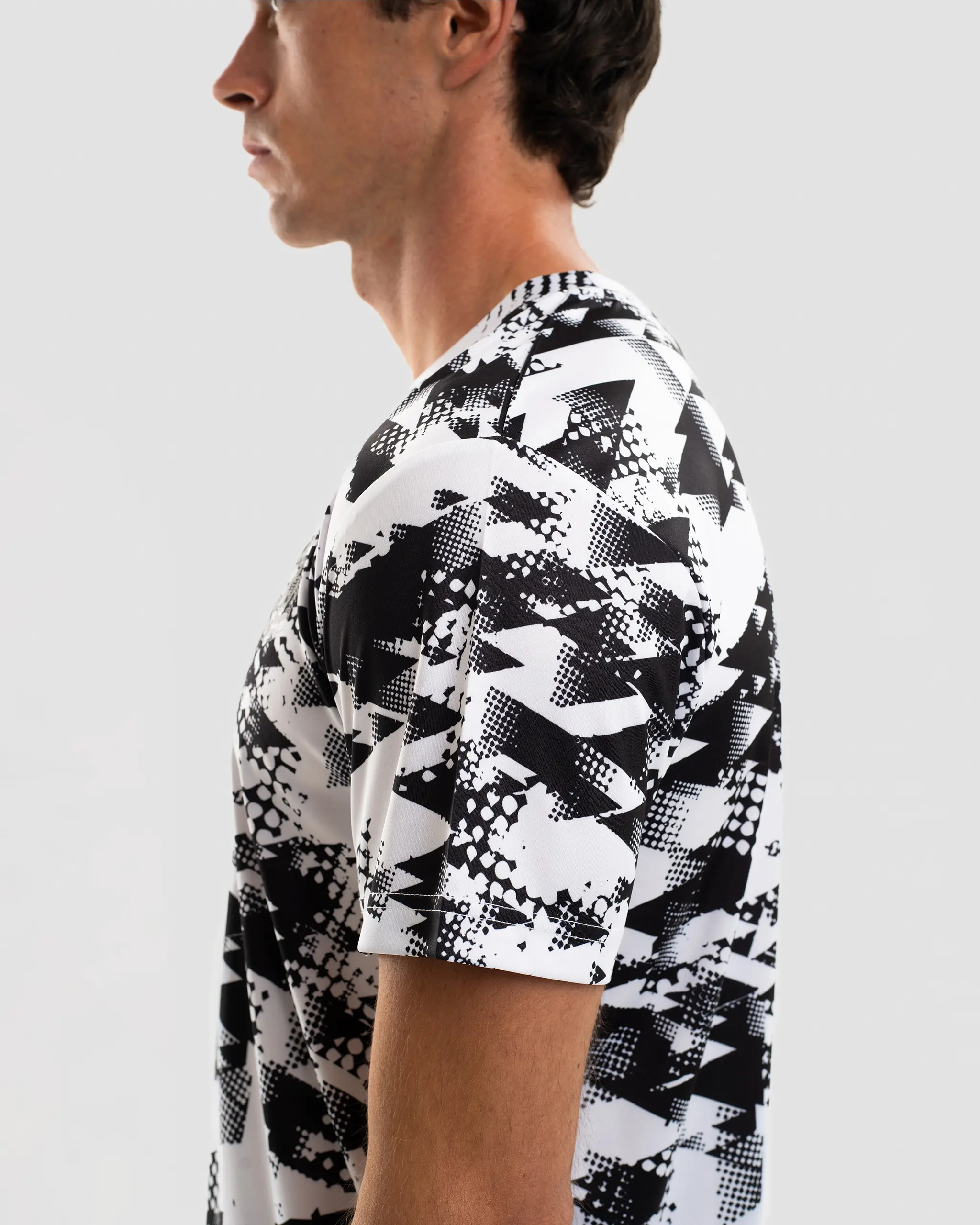Newcastle United Men's White Camo Sublimated T-Shirt - Image 4