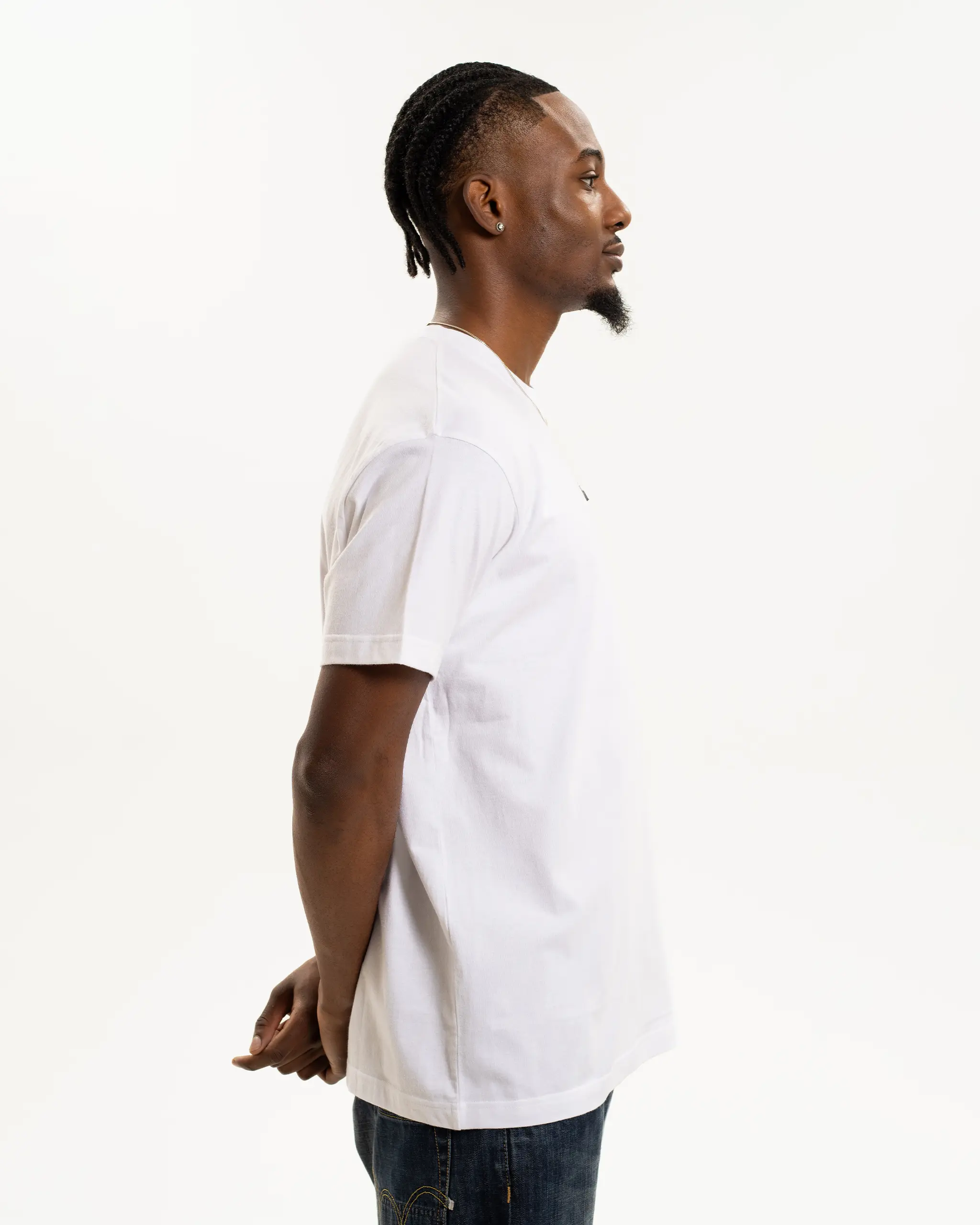Newcastle United Men's White Pocket Detailed T-Shirt - Image 4