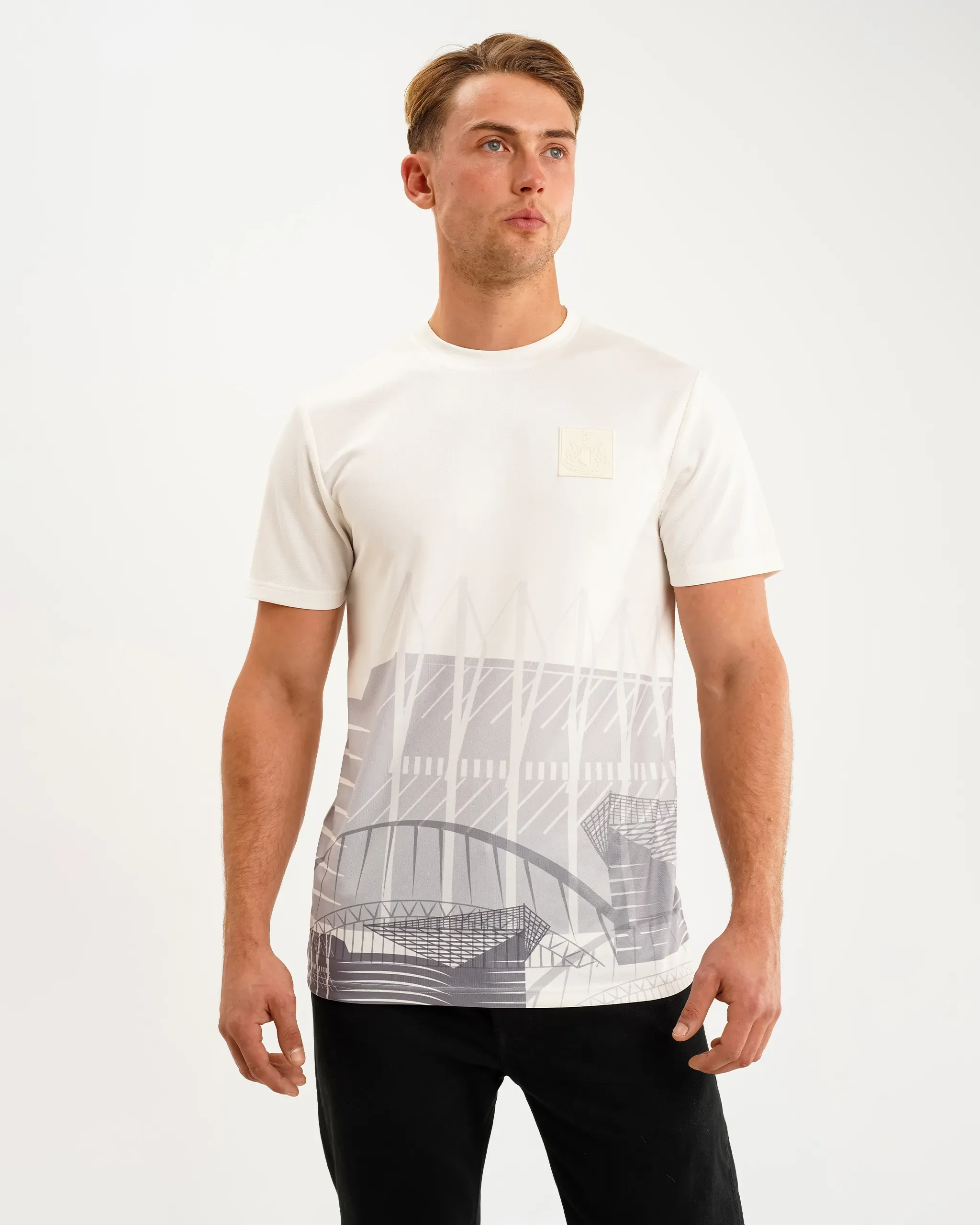 Newcastle United Men's White Printed Tee - Image 2