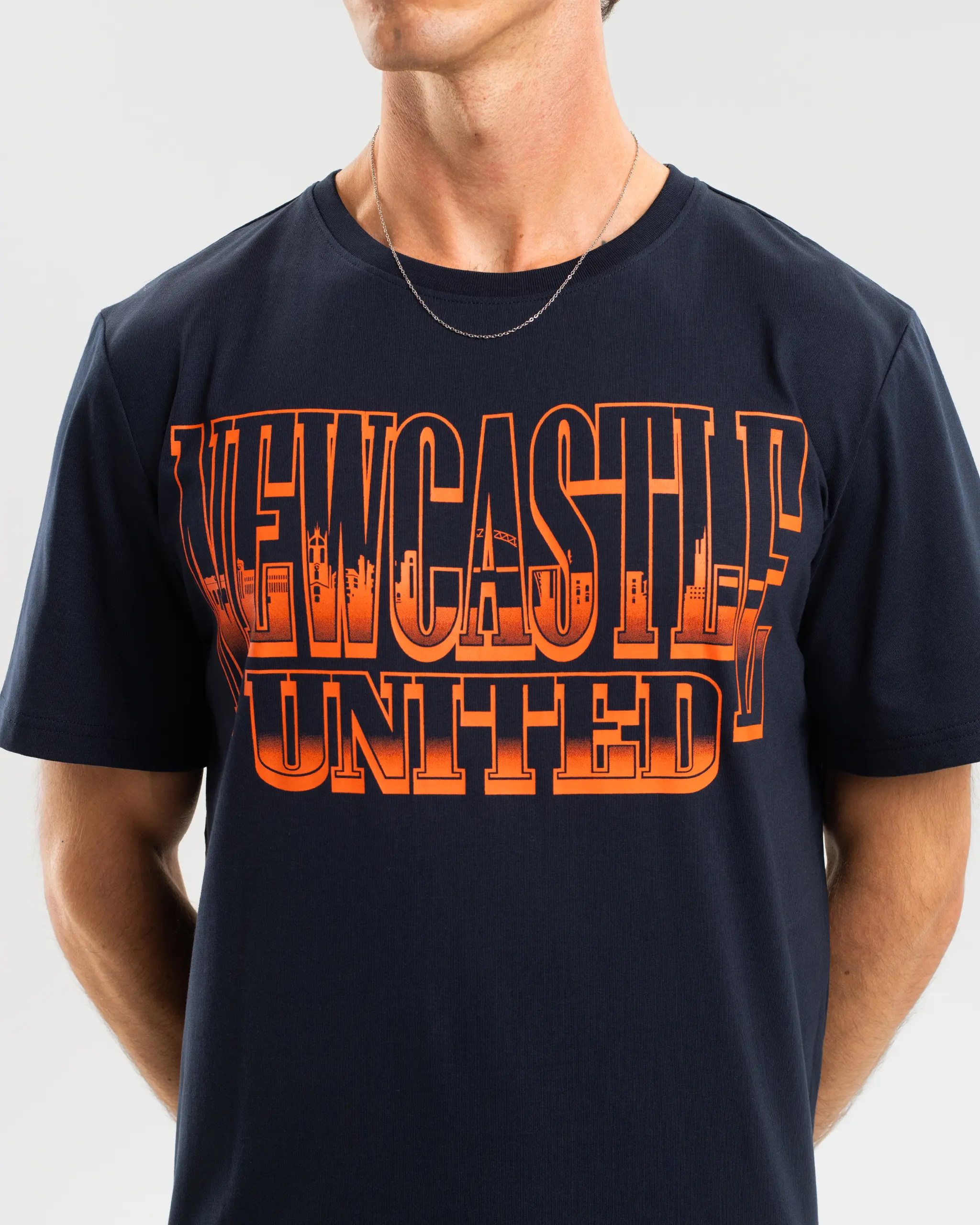 Newcastle United Navy Graphic T-Shirt - Image 4