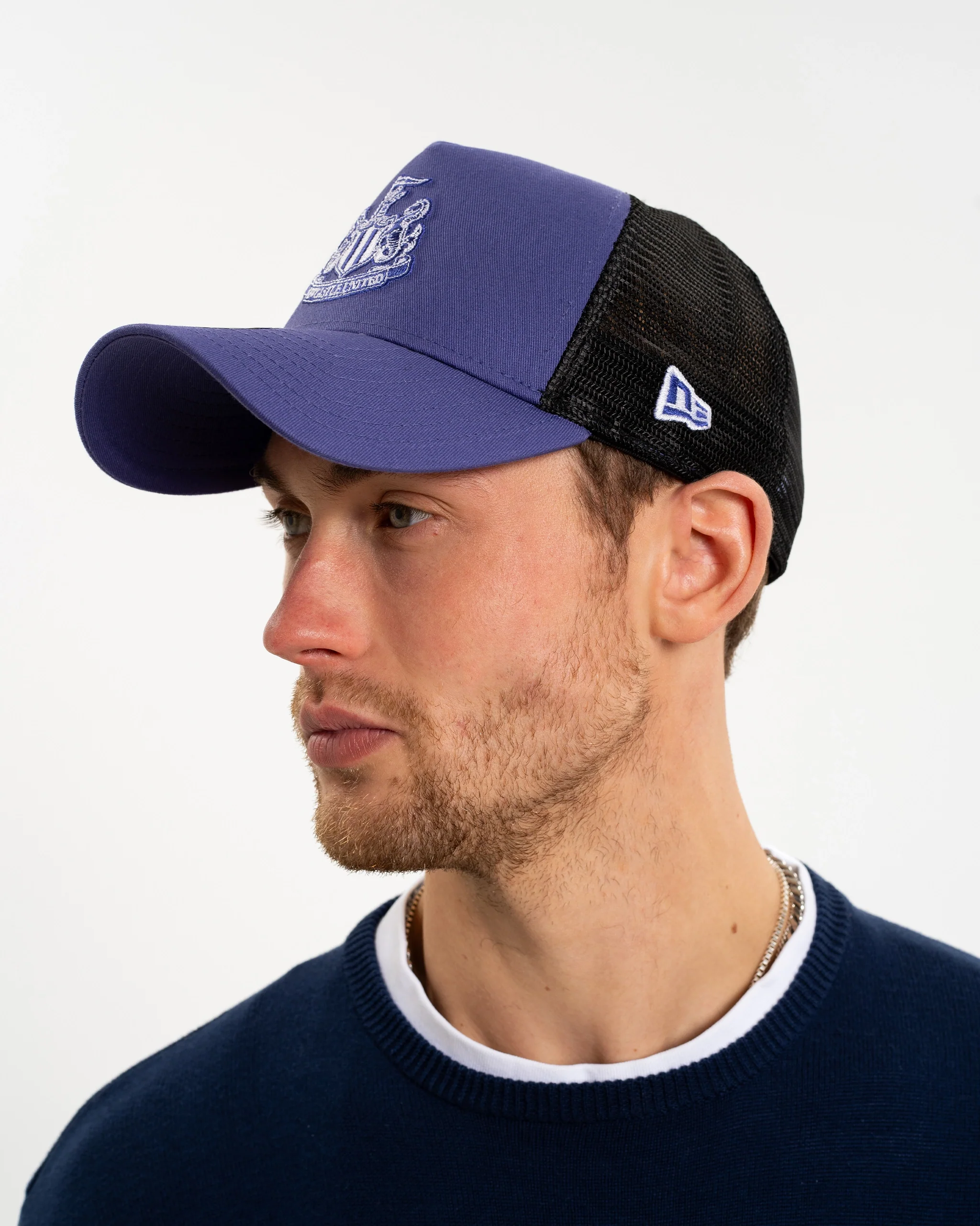 Newcastle United New Era Purple E-Frame Trucker Adjustable Cap - Image 5