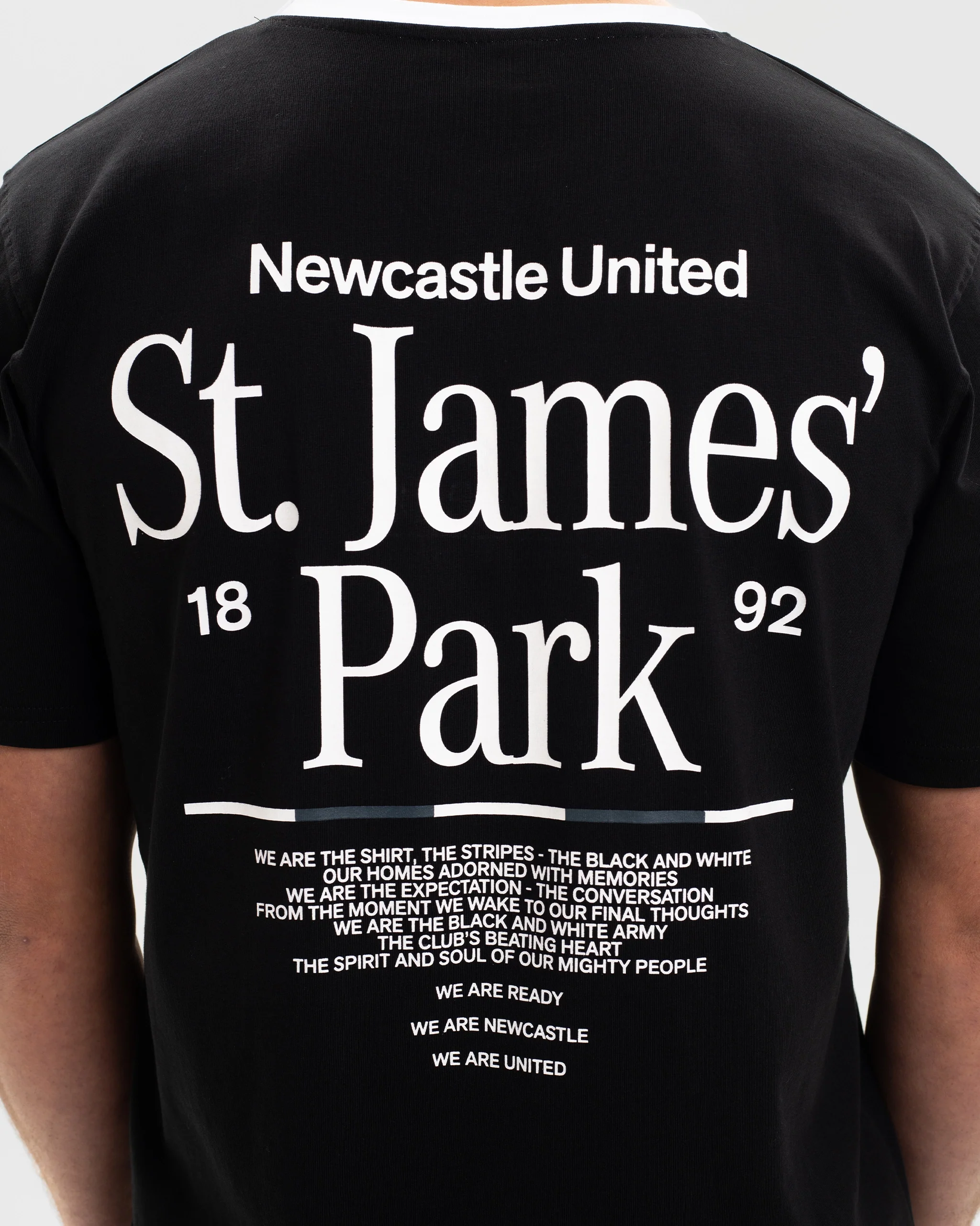 Newcastle United St. James' Park Black Graphic T-Shirt - Image 3