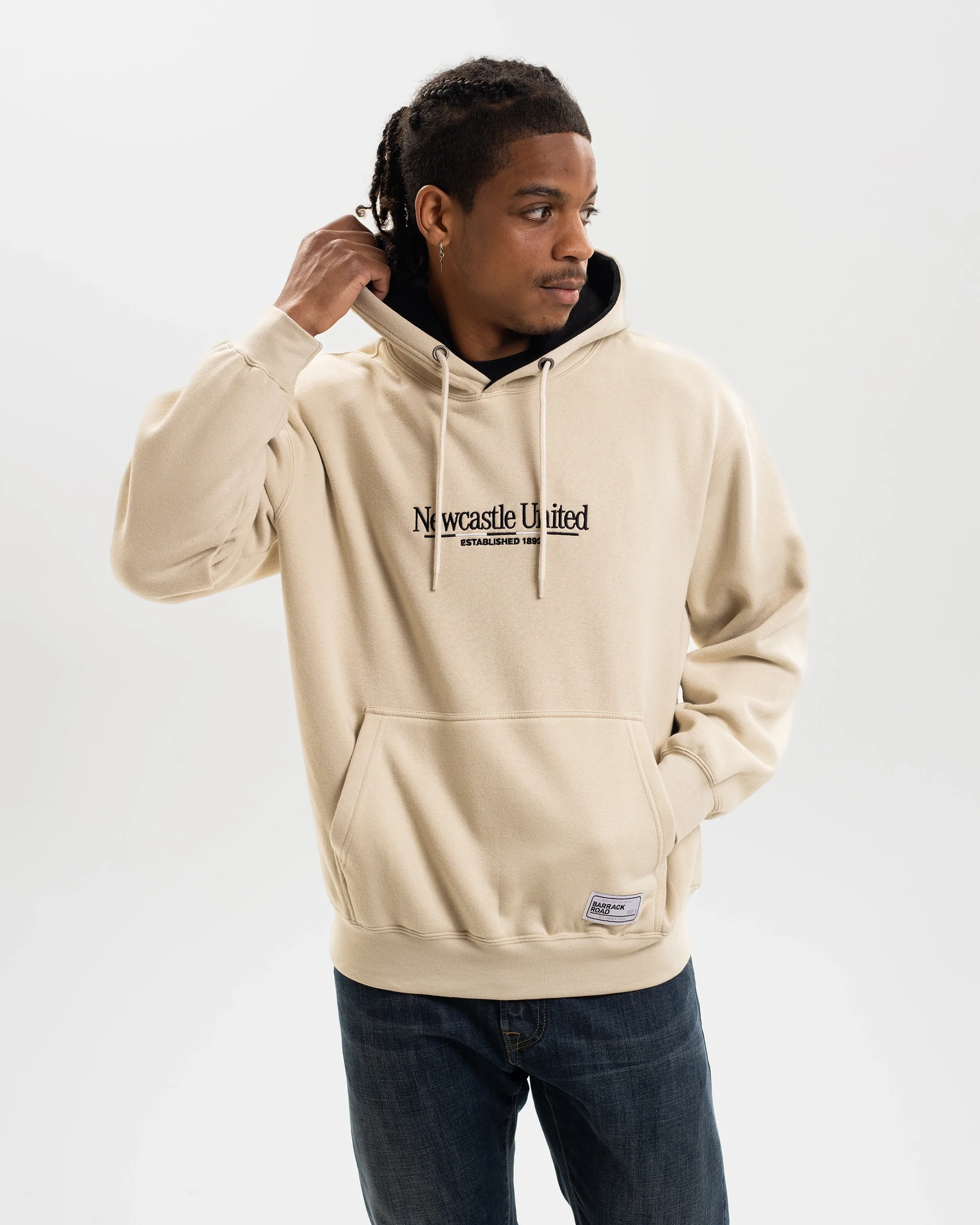 Newcastle United St. James' Park Stone Graphic Hoodie - Image 6