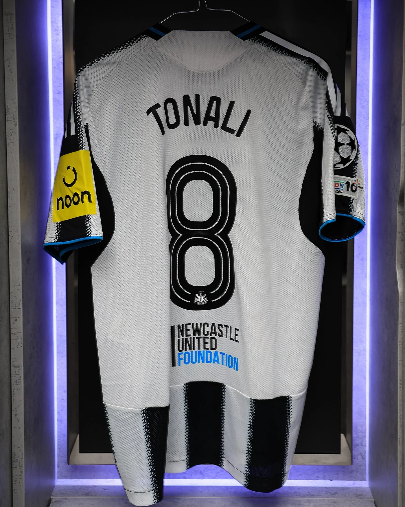 Newcastle United TONALI 25/26 Match Worn Shirt - Barcelona Champions League (H) - Image 6