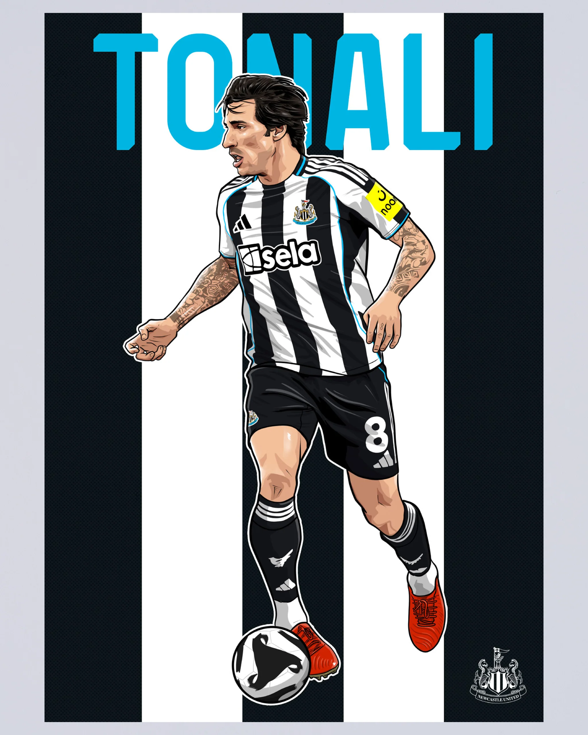 Newcastle United TONALI Poster