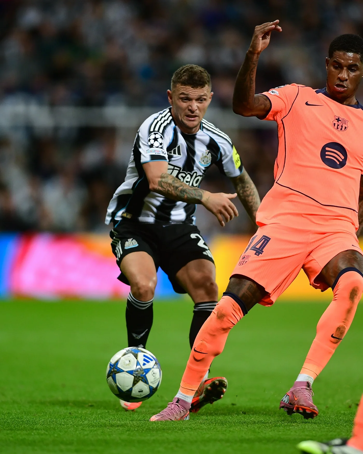 Newcastle United TRIPPIER 25/26 Match Worn Shirt - Barcelona Champions League (H) - Image 6