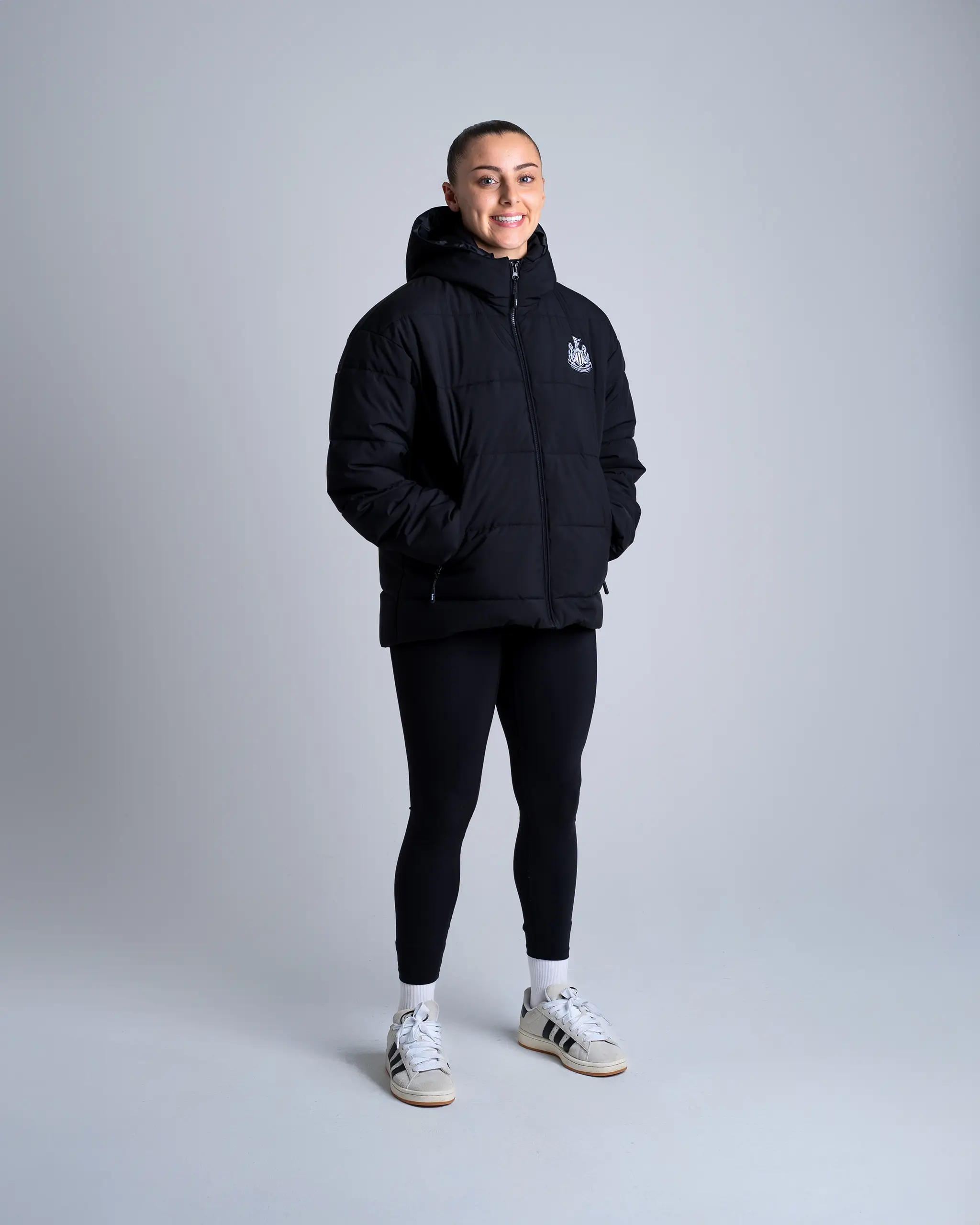 Newcastle United Women's Black Padded Jacket - Image 3