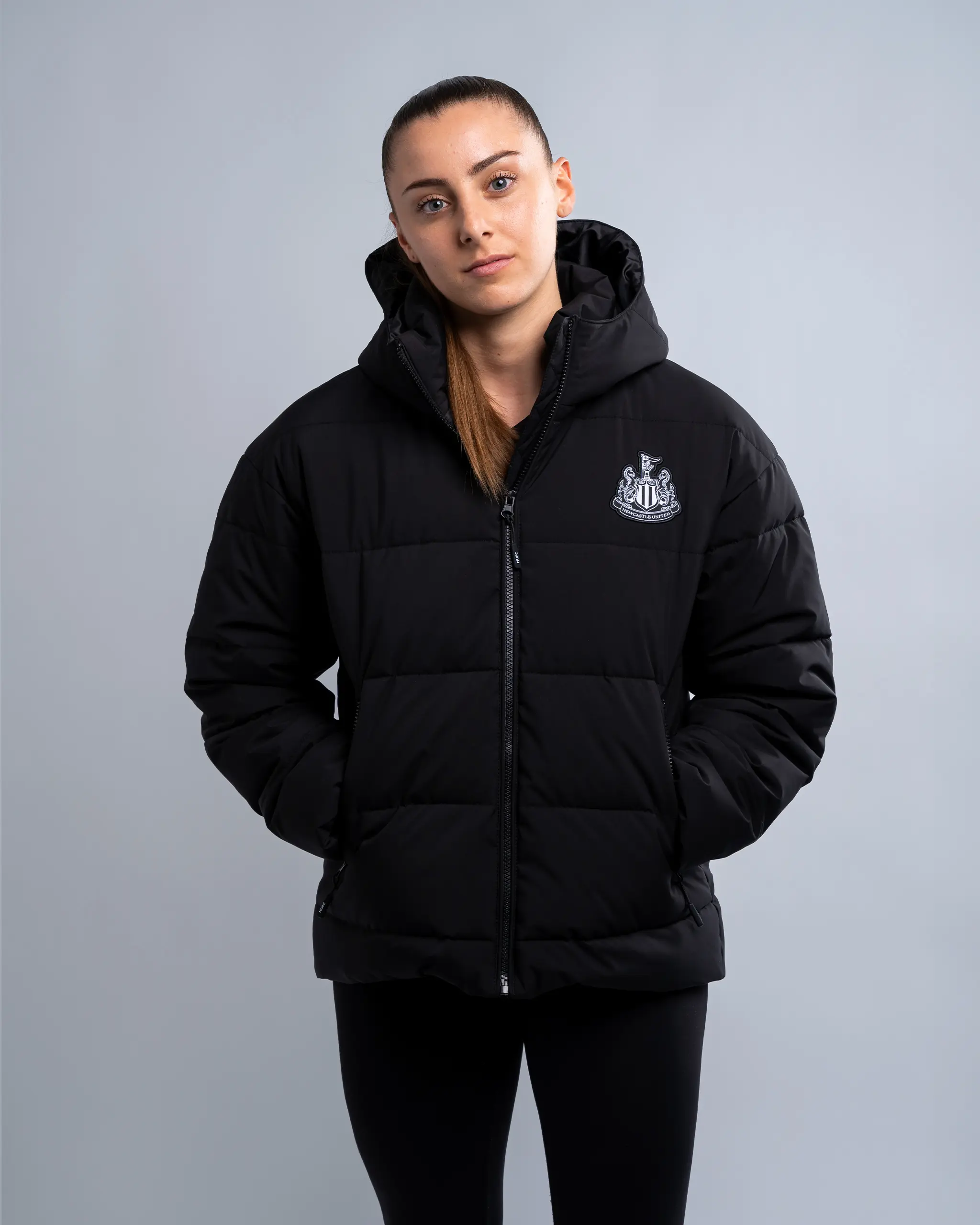 Newcastle United Women's Black Padded Jacket - Image 6